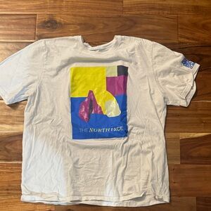 The North Face White Tee with Vibrant Graphic